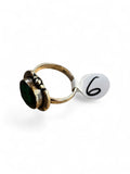 Emerald Solid 925 Sterling Silver Ring 6
