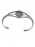 Navajo signed Spiny Oyster Solid 925 Sterling Silver Cuff Bracelet