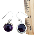 Amethyst Solid 925 Sterling Silver Earrings
