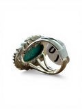 Kingman Turquoise Solid 925 Sterling Silver Ring 6