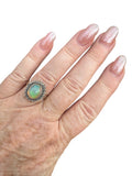 Ethiopian Opal Solid 925 Sterling Silver Ring 7
