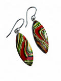 Fordite Detroit Agate Solid 925 Sterling Silver Earrings