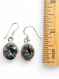 Rainbow Fire Topaz Solid 925 Sterling Silver Earrings