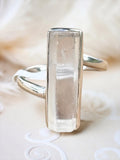 Lemurian Quartz Solid 925 Sterling Silver Ring 9