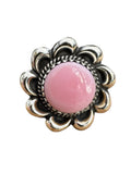 Pink Queen Conch Solid 925 Sterling Silver Ring 6
