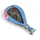 Crazy Lace Agate Solid 925 Sterling Silver Pendant