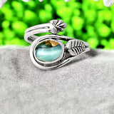 Turquoise & Spiny Oyster Solid 925 Sterling Silver Adjustable