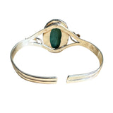 Malachite Solid 925 Sterling Silver Cuff Bracelet