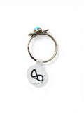 Kingman Turquoise Cactus Solid 925 Sterling Silver Ring 8