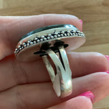 Labradorite Solid 925 Sterling Silver Ring 10