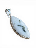 Green Tourmaline in Quartz Solid 925 Sterling Silver Pendant