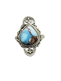 Golden Hills Solid 925 Sterling Silver Ring 6.5