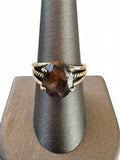 Sunstone in Iolite Solid 925 Sterling Silver Ring 9.5