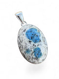 K2 Azurite Solid 925 Sterling Silver Pendant