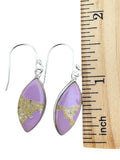 Phosphosiderite Solid 925 Sterling Silver Dangle Earrings – Lavender Gemstone Earrings