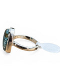 Blue Laguna Lace Agate Solid 925 Sterling Silver Ring 6