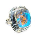 Mercury Mystic Topaz Solid 925 Sterling Silver Ring 6