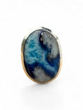 Rare Afghanite Solid 925 Sterling Silver Ring 7