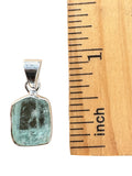 Rough Aquamarine Solid 925 Sterling Silver Pendant