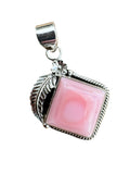 Pink Queen Conch Solid 925 Sterling Silver Pendant