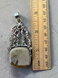 Picture Jasper Silver Overlay Pendant