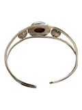Mexican Fire Opal Solid 925 Sterling Silver Cuff Bracelet