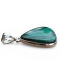 Malachite Solid 925 Sterling Silver Pendant