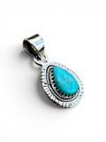 Mojave Turquoise Solid 925 Sterling Silver Pendant