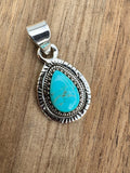 Mojave Turquoise Solid 925 Sterling Silver Pendant