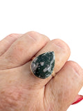 Ocean Jasper Solid 925 Sterling Silver Ring 9