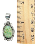 Sonoran Gold Turquoise Solid 925 Sterling Silver Pendant