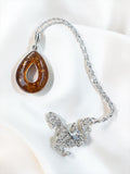 Baltic Amber Solid 925 Sterling Silver Necklace