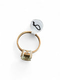 Prasiolite Green Amethyst Solid 925 Sterling Silver Ring 8