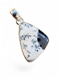 Dendritic Opal Solid 925 Sterling Silver Pendant