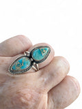 Blue Sea Sediment Jasper Solid 925 Sterling Silver Ring 5.5