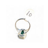 Emerald Solid 925 Sterling Silver Ring 10