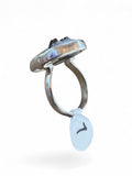 Staurolite Fairy Cross Crystal Solid 925 Sterling Silver Ring 7