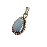 Dainty Australian Opal Solid 925 Sterling Silver Pendant