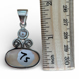 Mabe Pearl Solid 925 Sterling Silver Pendant
