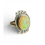 Ethiopian Opal Solid 925 Sterling Silver Ring 7
