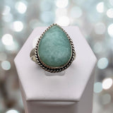 Amazonite Solid 925 Sterling Silver Ring