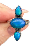 Paraiba Opal Solid 925 Sterling Silver Ring 8