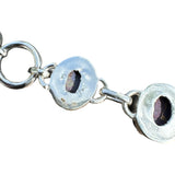 Purple Mojave Turquoise Solid 925 Sterling Silver Bracelet