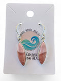 Pink Opal Solid 925 Sterling Silver Earrings