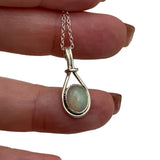 Ethiopian Opal Solid 925 Sterling Silver Necklace