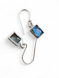 Labradorite Solid 925 Sterling Silver Earrings