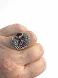 Amethyst Solid 925 Sterling Silver Ring 7