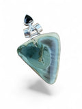 Royal Imperial Jasper & Onyx Solid 925 Sterling Silver Pendant