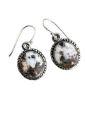 White Buffalo Solid 925 Sterling Silver Earrings