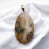 Ocean Jasper Solid 925 Sterling Silver Pendant